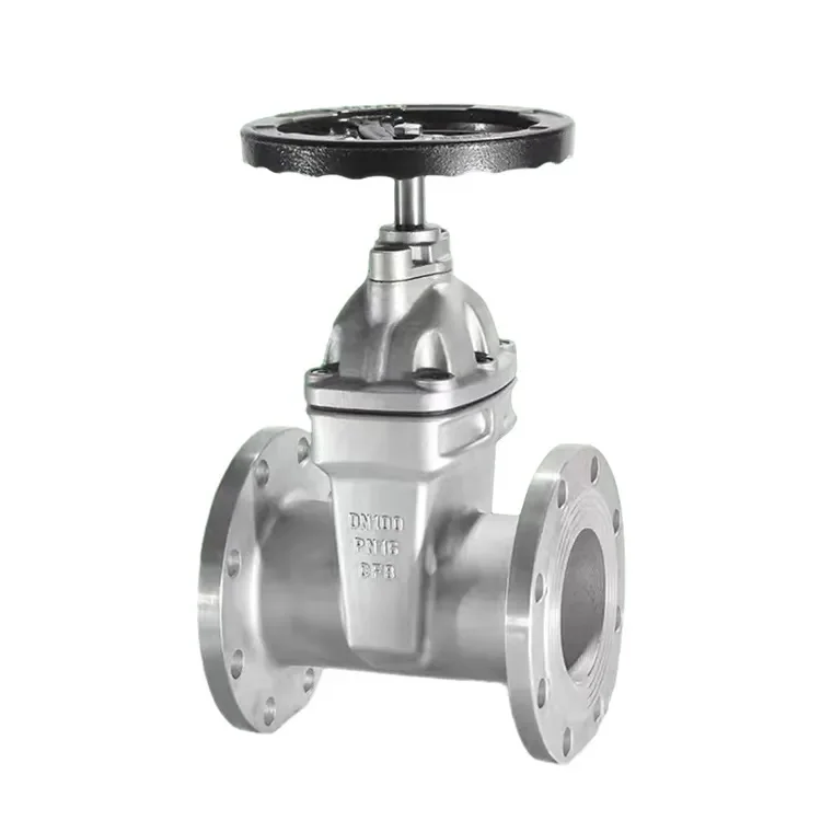 High Quality Manual Stainless Steel Flange Gate Valve Dn100 Resilient Seat Wedge Gate Valve