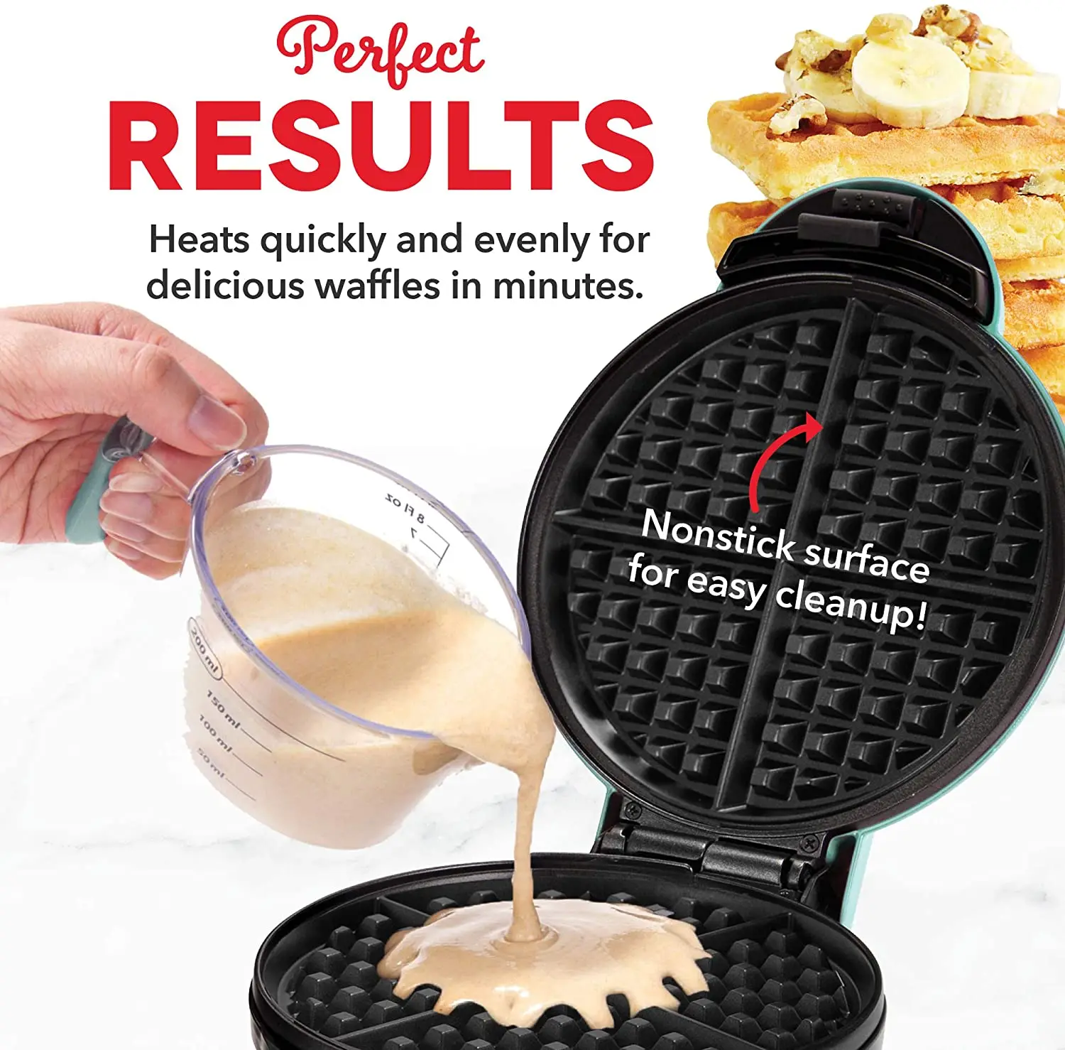  Mini Bubble Egg Cake Oven Breakfast Waffle Makers Portable Premium Non-Stick Plates Electric waffle Maker