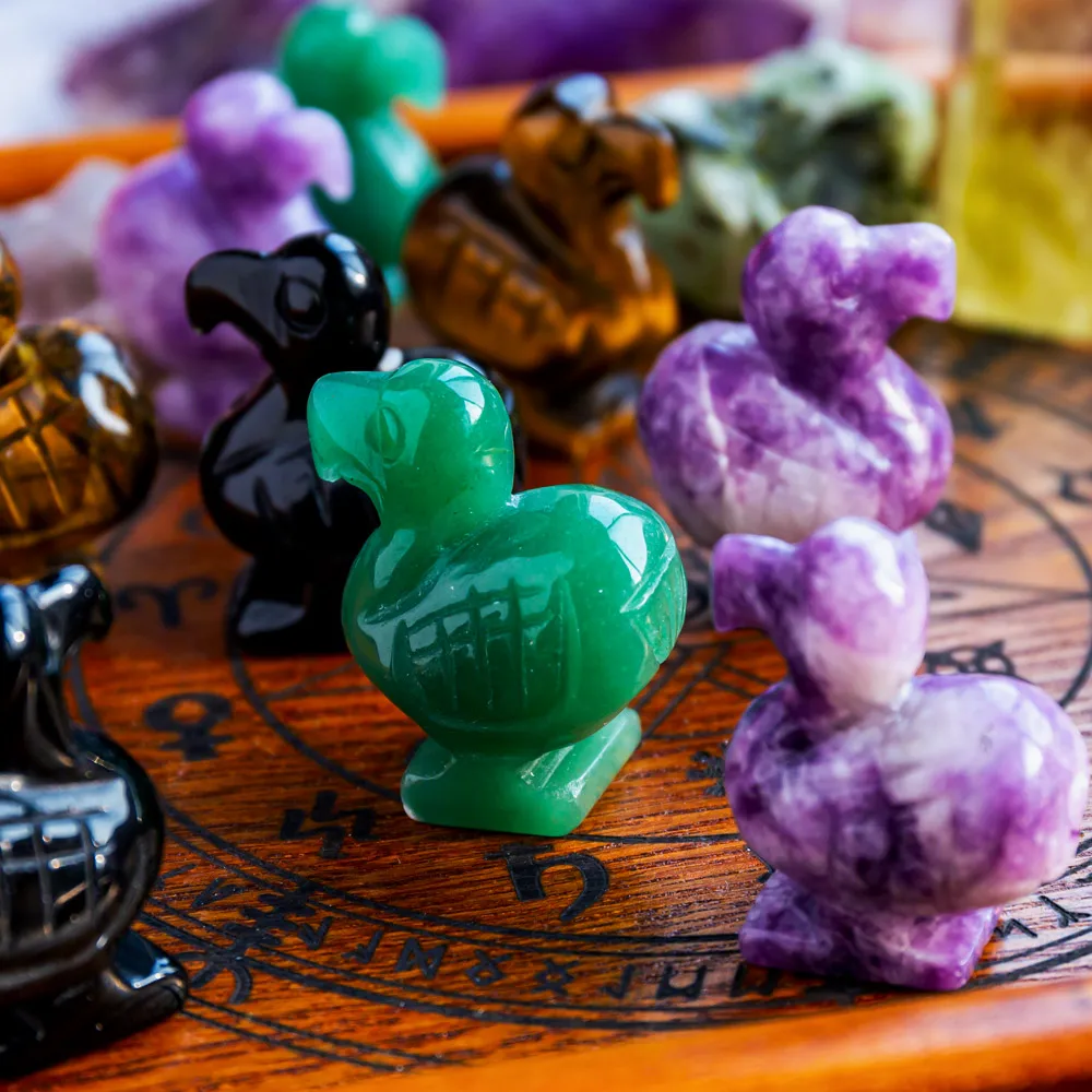 Wholesale Natural High Quality Reiki Dodo Bird Healing Crystal Animal Stones Hand Carved