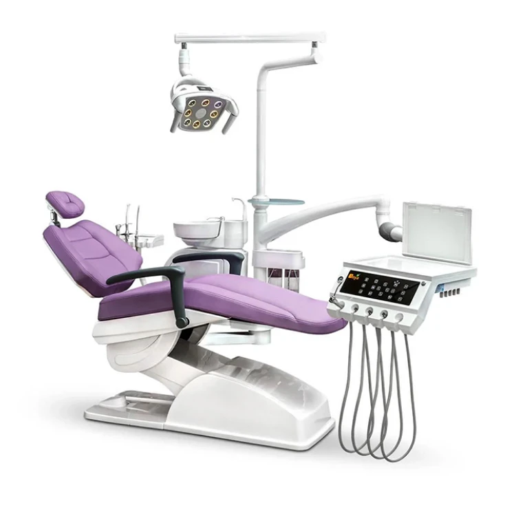 Modern Safety LED Light Integral Dental Unit Chair With Reflect Lamp