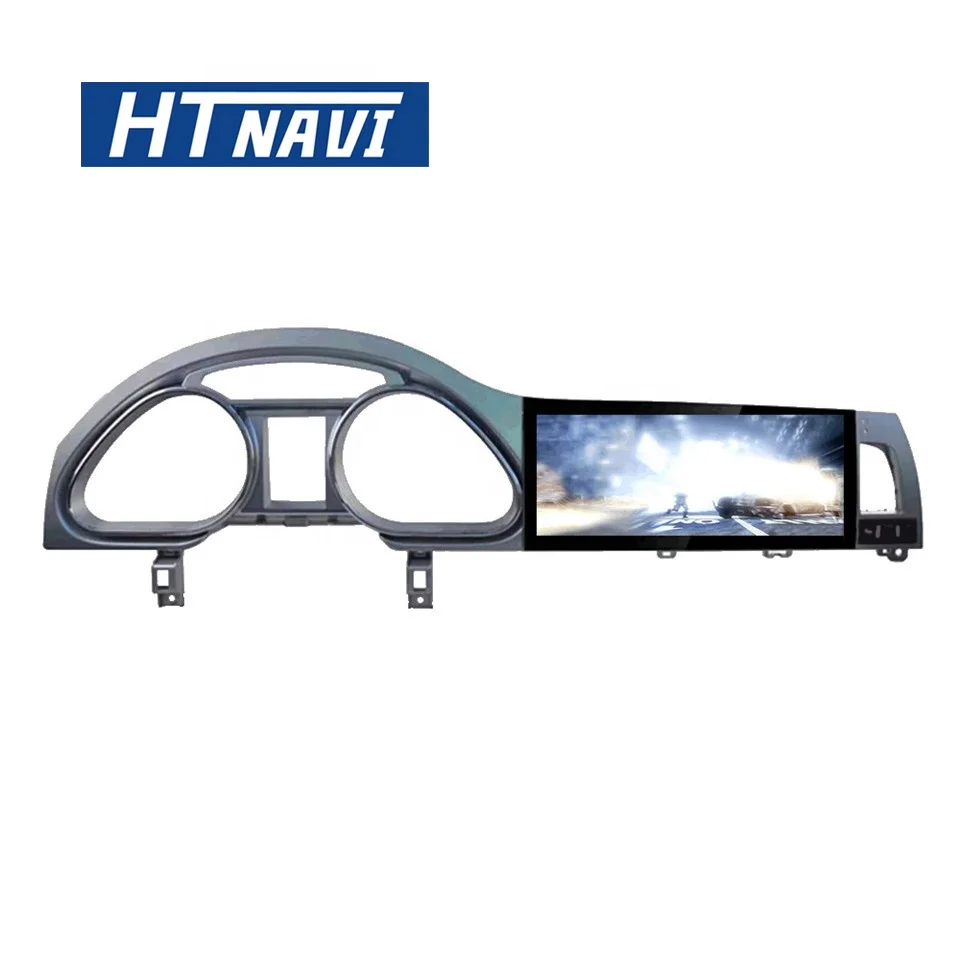 HTNAVI Android 7.1 Quad core 1din Car Radio10.25 inch Car DVD Player For Audi Q7 2005-2009 wifi gps Car Navigation 2+32G