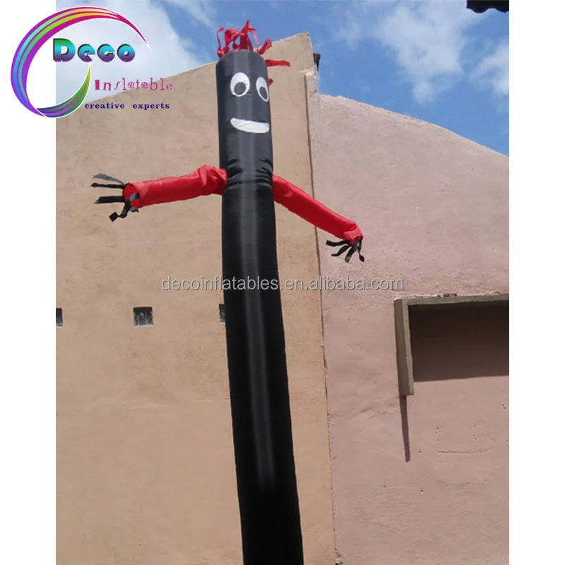 Rainbow colored inflatable air dancer wave man
