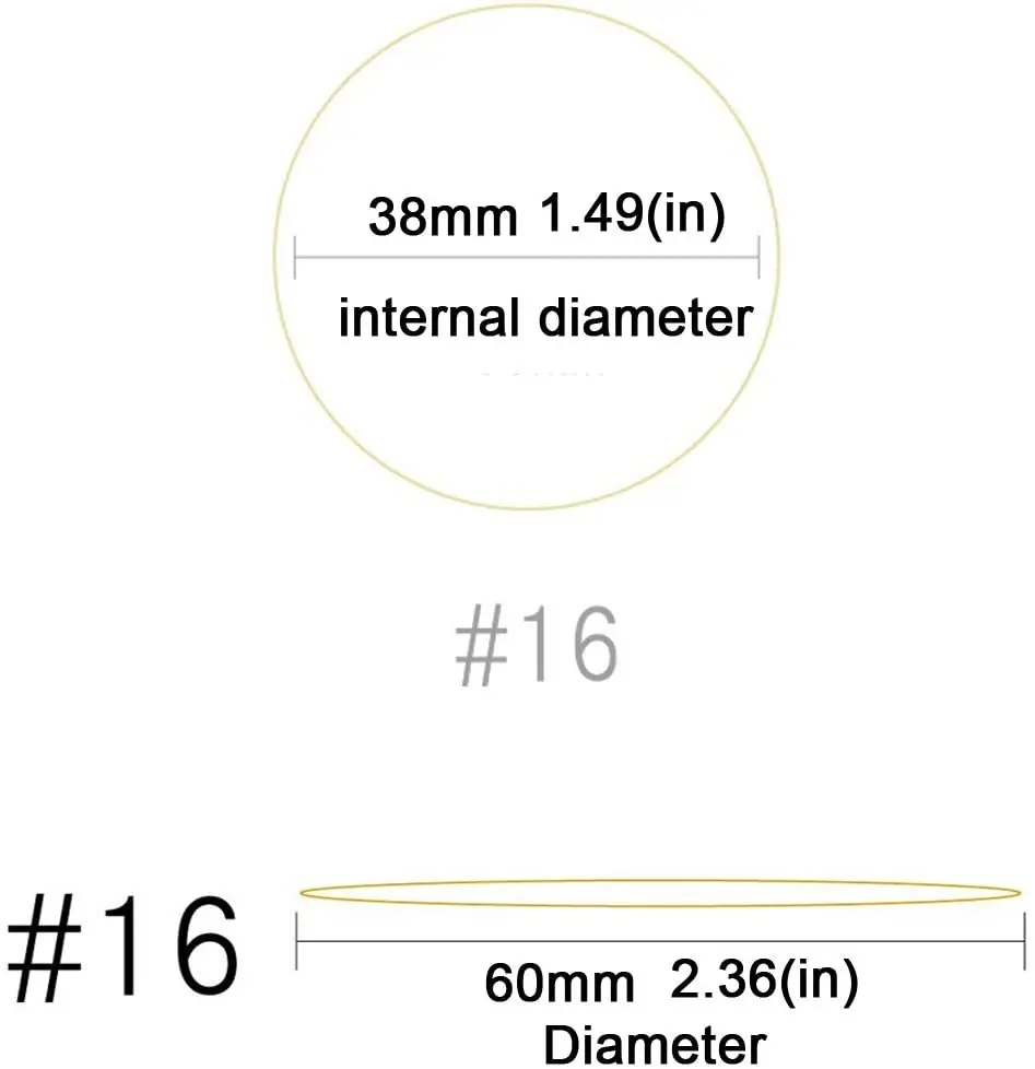 500pcs Size 16 Small Rubber Bands for Office School Home Elastic Band