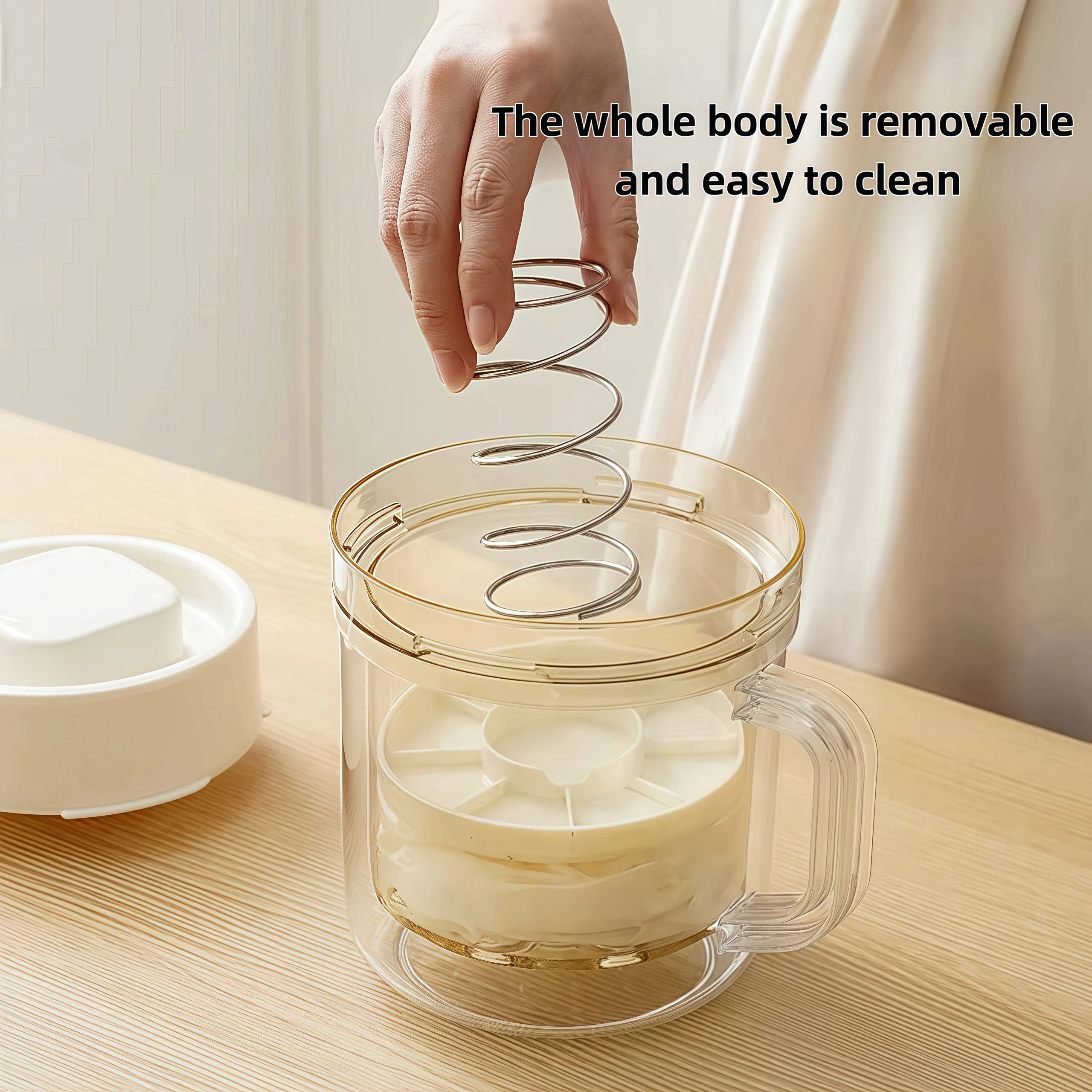 Yogurt filter Solid yogurt machine Moisture whey separator Kitchen household circular multi-purpose crisper portable
