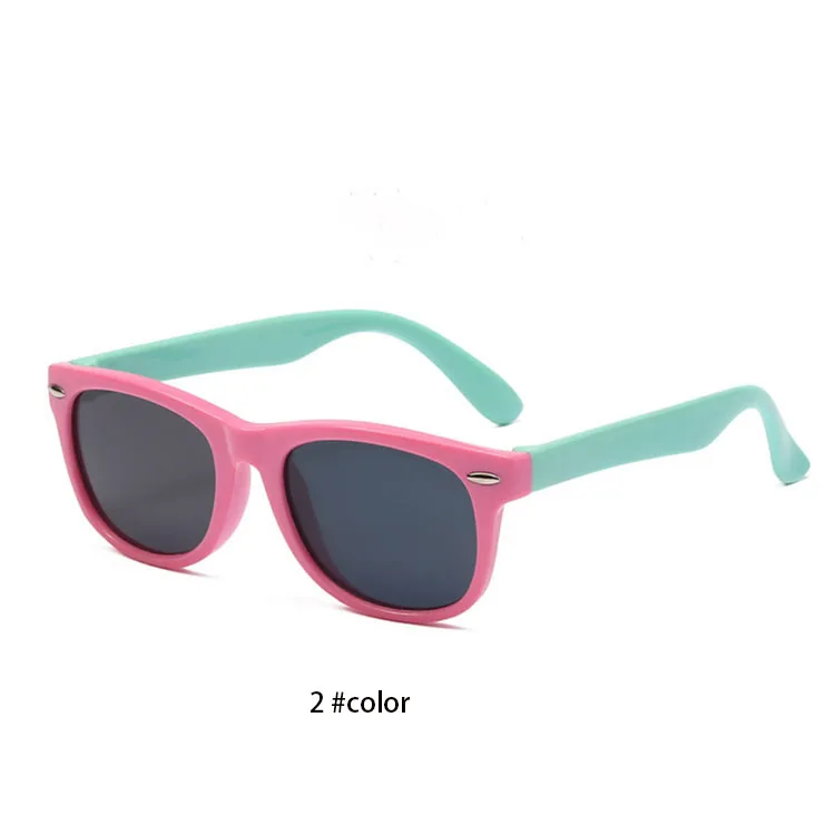 2022 Beach UV400 Flexible BPA Free Silicone Frame TAC Lens Kids Child Children Anti-UV Polarized Sunglasses