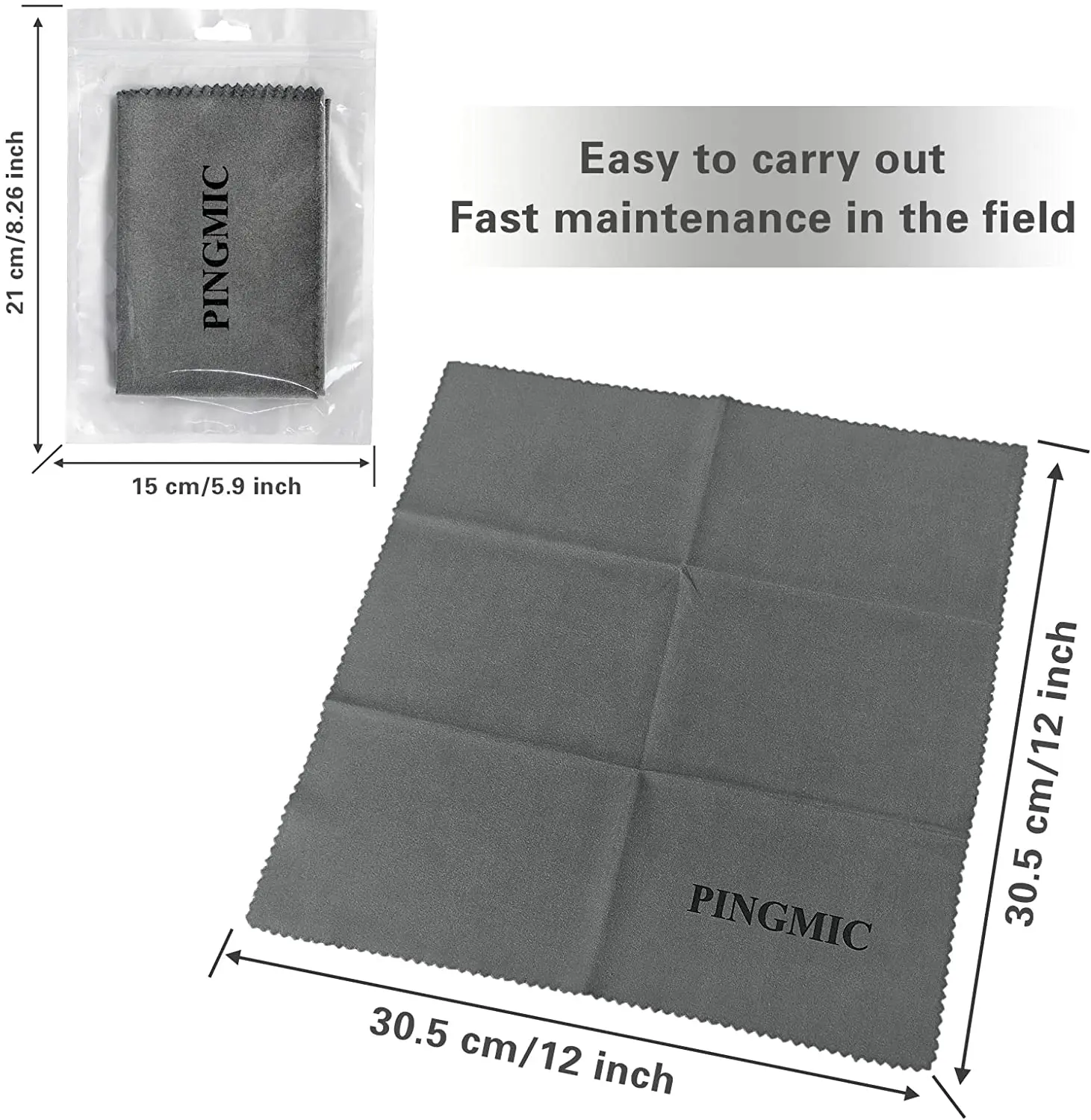 2 Pack Silicone Cleaning Cloth - Silicone Rags Works Great for Cleaning Protection Equipment (Gray)