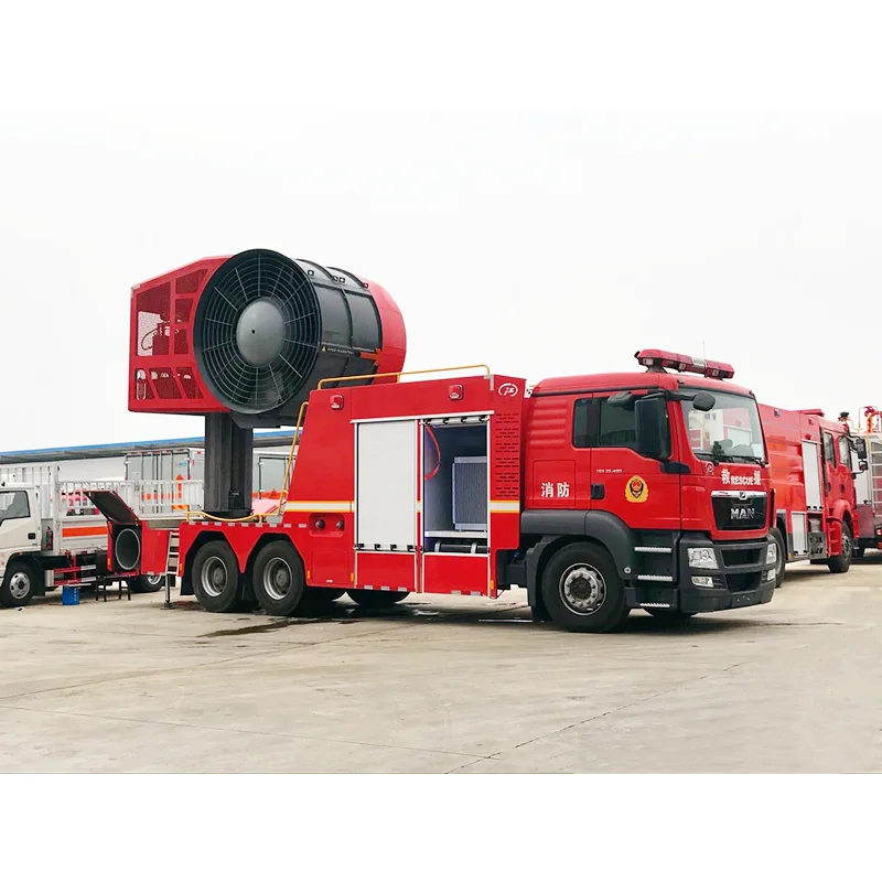 MAN 4X2 Scania LHD Foam/dry powder/water tank fire engine truck Smoke exhaust engine Smoke exhaust engine