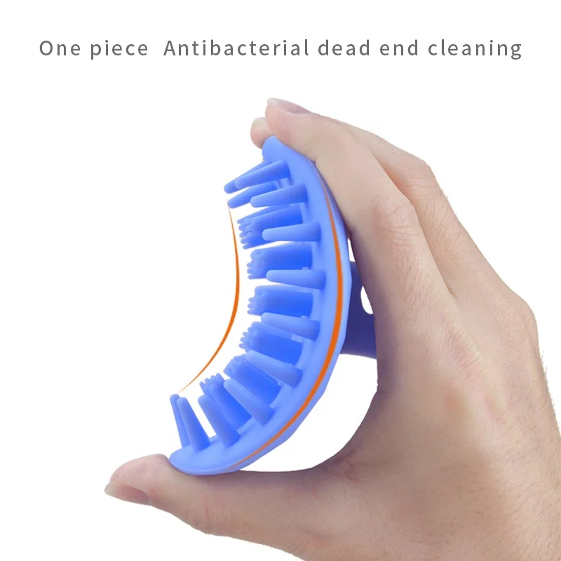 Hot Sale Hair Scalp Comb Shampoo Brush Soft Silicone Scalp Massage Shampoo Hair Brush