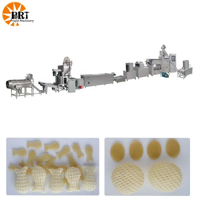 2d 3d fryums manufacturing indian pani puri making extruder machine automatic 2d3d snacks pallet production line