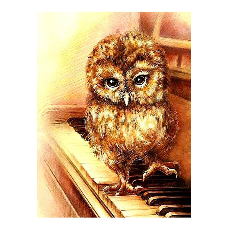 
Wholesale Price Spot Owl on Piano Animal Diamond Painting Kit 