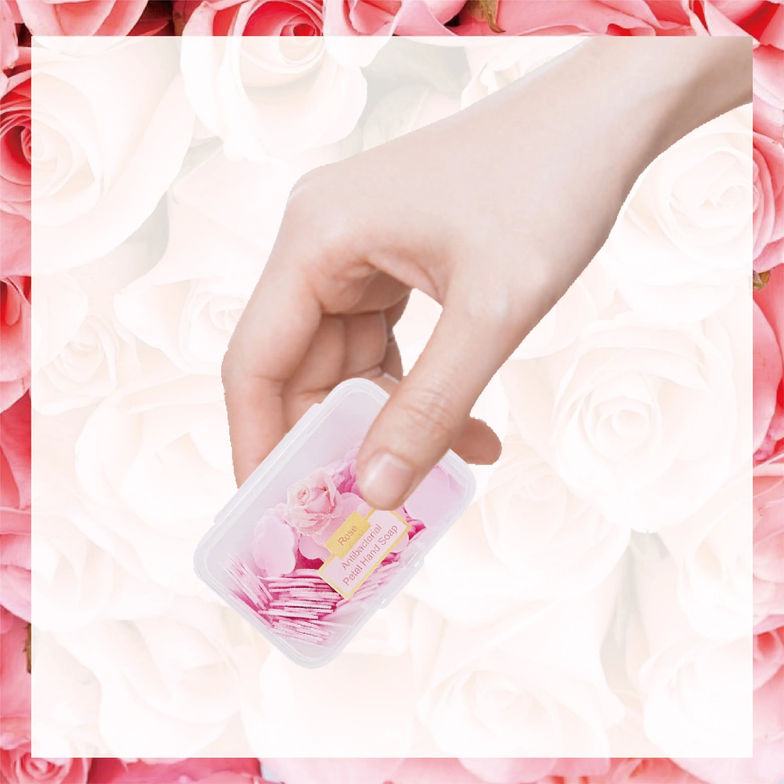 Wholesale Portable Hand Washing Paper Soap Sheets Petal Soap Paper Sheets Petal Confetti Soap Flake