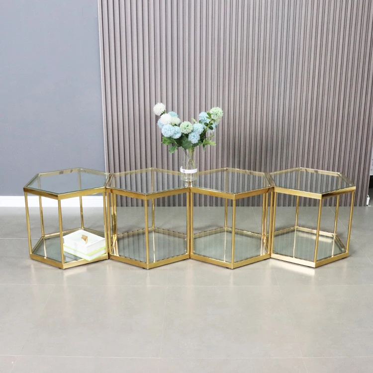 Лидер продаж, простая комбинация мебели для гостиной, стеклянный журнальный столик из нержавеющей стали