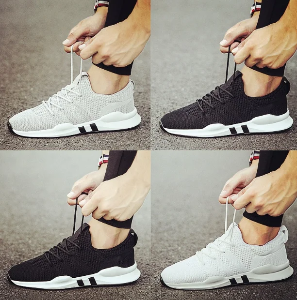 
Ready To Ship Mesh Breathable Sport Shoes Men Running Sneakers 