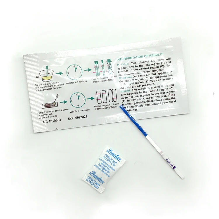 Лидер продаж 2021, тест-полоска HCG 2,5 мм, точный набор для быстрого тестирования ранней беременности