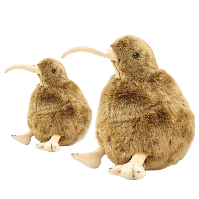 customizable Lifelike Vivid Kiwi Birds Plush Toys Simulation Kiwi  Stuffed Animal Newborn Bird Plush Toy