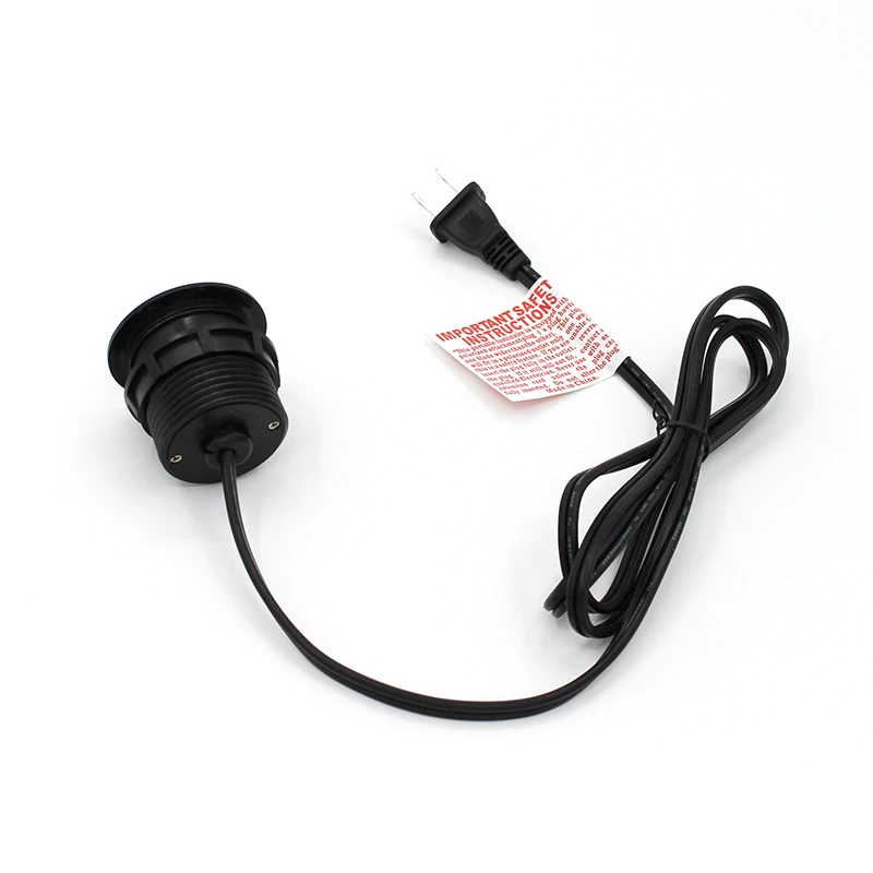 USA/Canada BaiYou 2 ports AC/DC cord/wire/cable plug Round with power adapter USB charging/charger For furniture