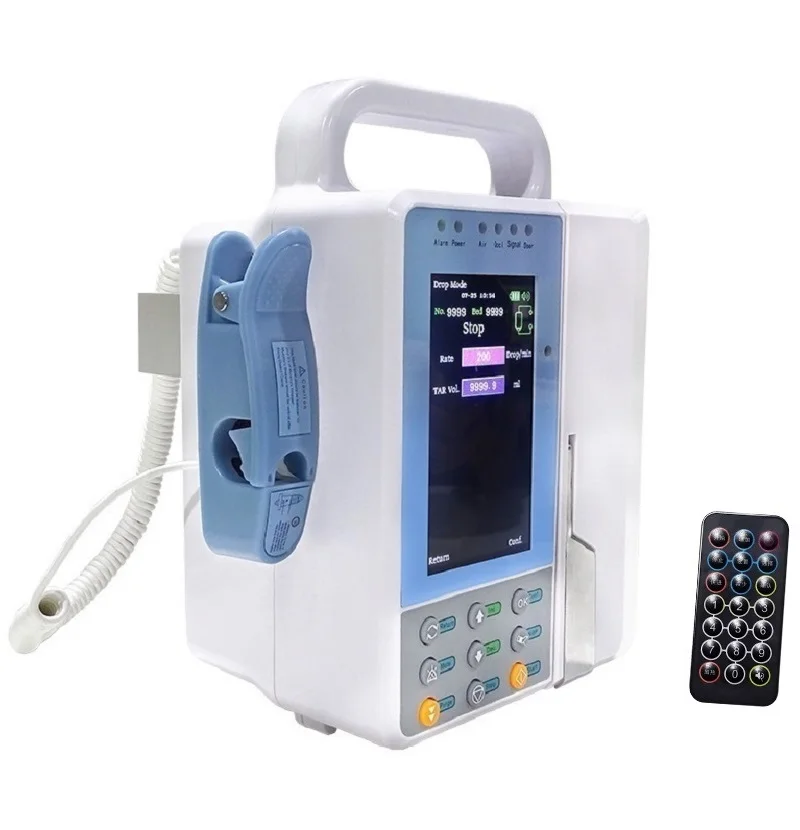 Medical Equipment OIP-900 Portable IV Infusion Pump Hospital with 4.3 Inch LCD Screen Automatic Intravenous Infusion Pump