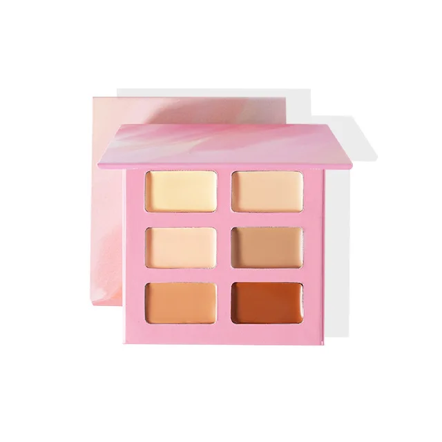 Private Label High Definition Full Coverage Natural Bronzer Pressed Powder Contour Shade Makeup Waterproof Concealer Palette