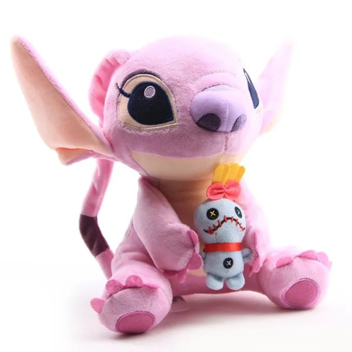 Hot Selling Custom 10-110cm Cute Anime Cartoon Animal Stitch Soft Pink Plush Doll Stuffed Toy For Birthday Gifts
