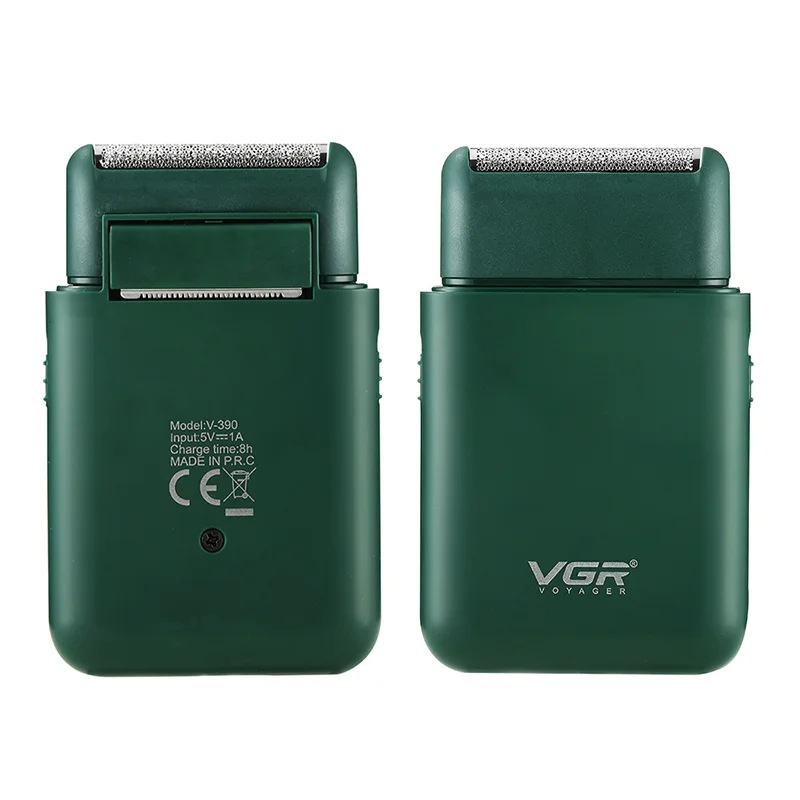 2021 New VGR V390 single foil cordless electric travel mini shaver for man rechargeable barbeador Hair Remover