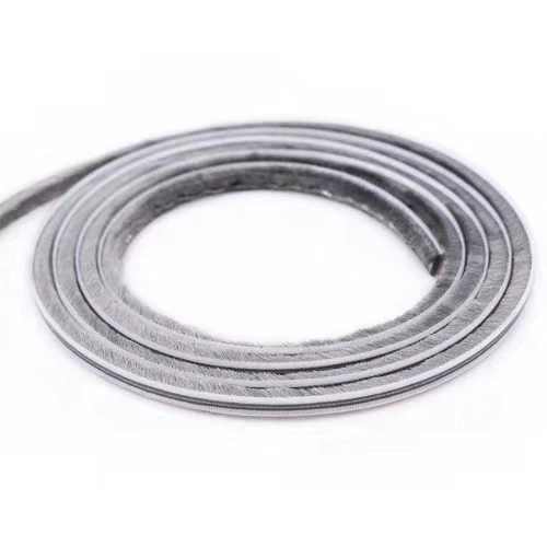 NS.RP FN Non-silicified Weather Strip with Fin Sheet Weather Stripping Mohair Weather Brush Wool pile Sealing Brush
