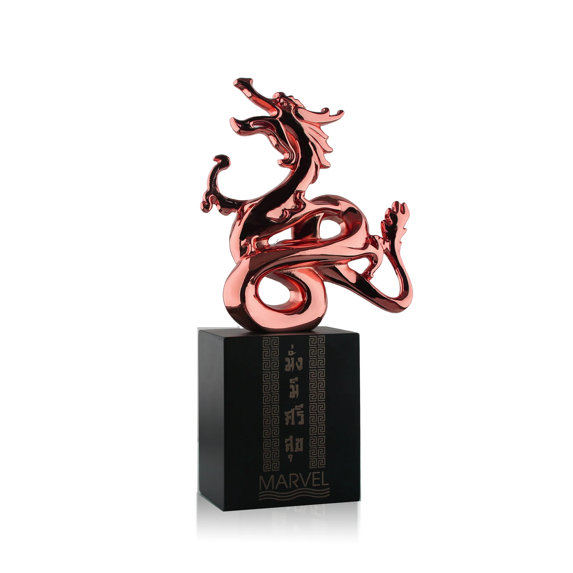 Высококачественная китайская статуя оловянного дракона индивидуальный художественный трофей металлические скульптуры