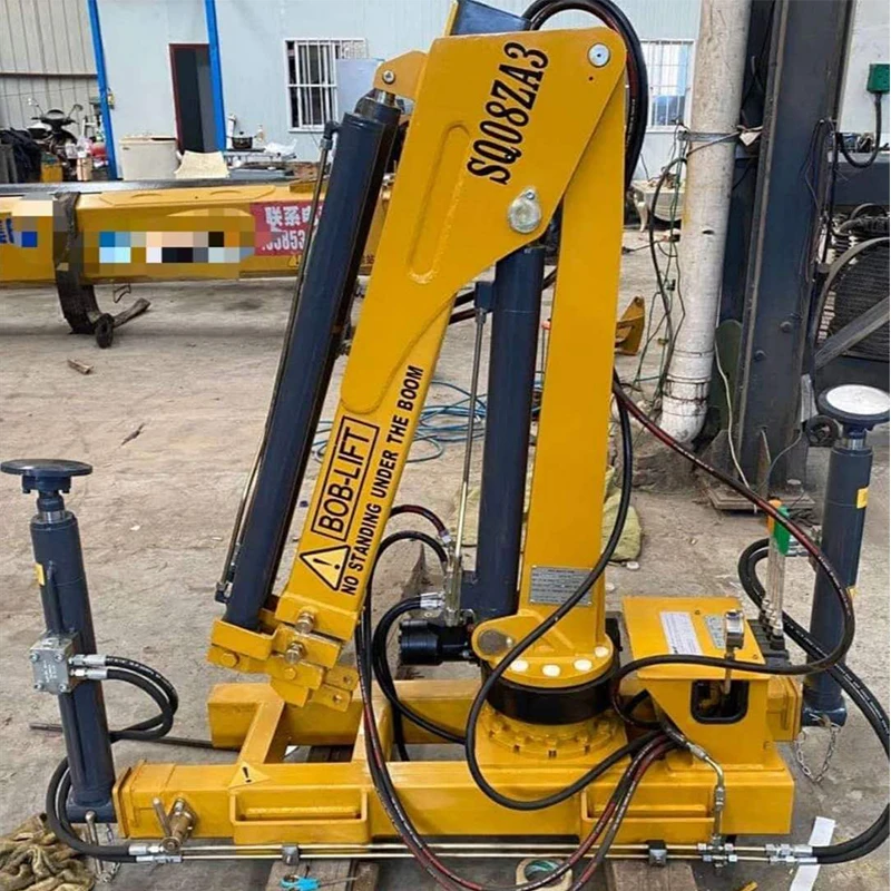 Knuckle Boom 0.8 ton mobile hydraulic pickup truck jib crane