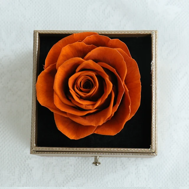 wholesale every love preserved eternal red roses in acrylic box with love you necklace forever flower gift for valentines