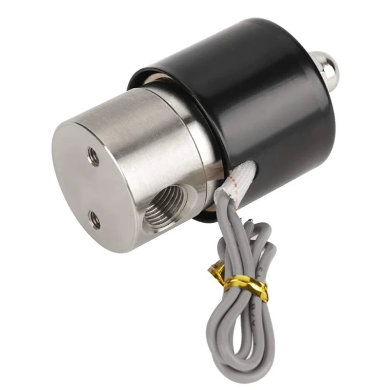 1/8 1/4 inch Port 2S025-08/06 2/2 Way Normally Closed Stainless Steel Miniature Water Solenoid Valve 12V 24V 110V 220V
