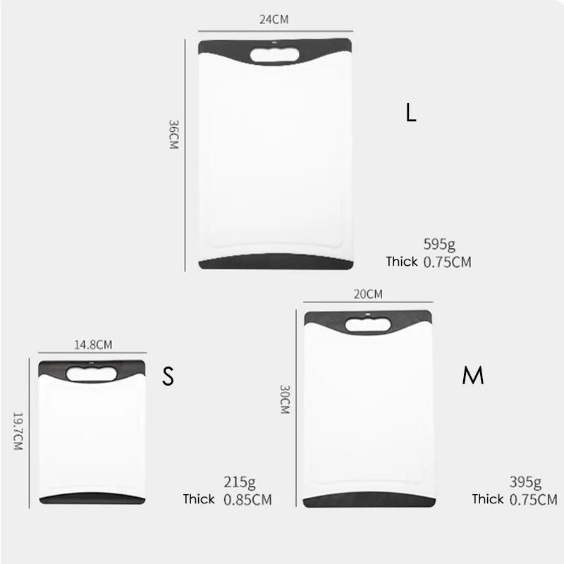 HYRI Cutting Board With Handle Double-Sided Meat Vegetable Non-Slip Thick Pp Bpa Free Kitchen Accessories Tool Chopping Board