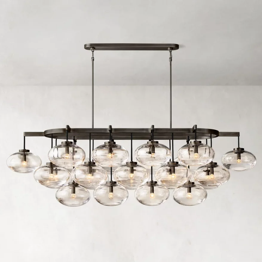 Custom American Style Hanging Lights For Living Room Crystal Lighting Luxury Modern Pendant Light Black Chandelier