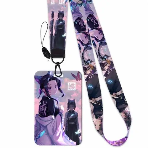 20 Styles Demon Slayer Anime Neck Strap Lanyards Keychain Badge Holder ID Card Pass Lanyard for Key Accessories