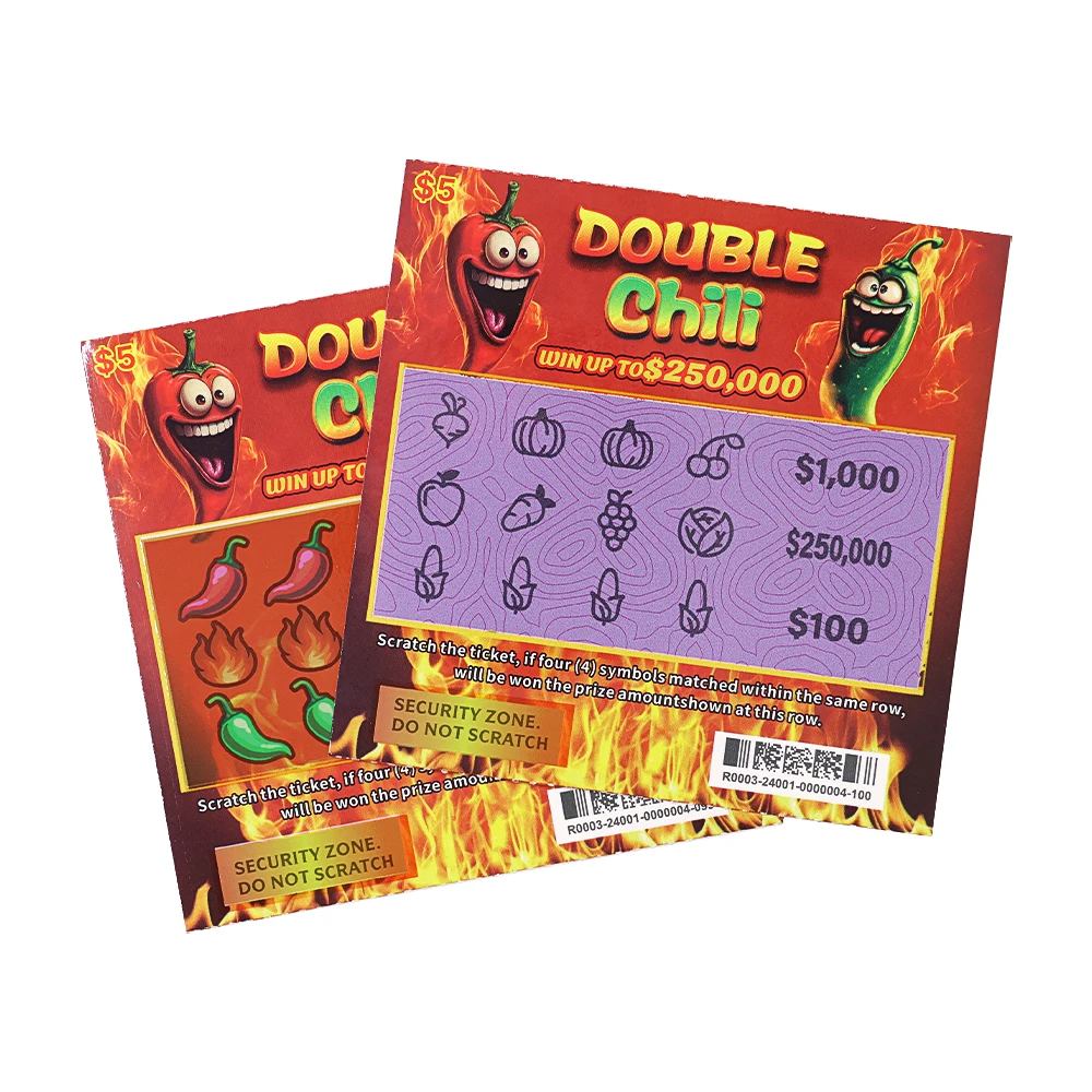 Fast custom Full Color lottery cards free design digital printing Jackpot Tickets lottery scratch cards