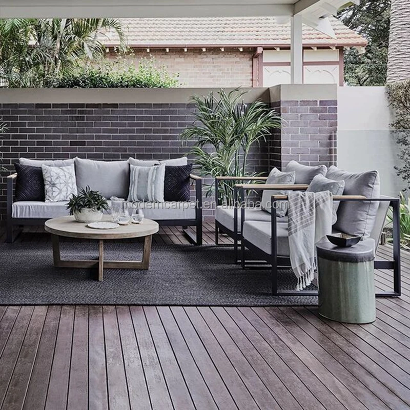 Polypropylene pp braided woven outdoor carpets rug floor mats FOR outdoor patio garden furniture