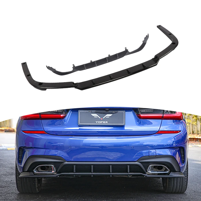 Factory Manufacture Wholesale Car rear Bumper Splitter Lip accessories diffuser Lip bodykit For BMW3 2019 2020 2021 2022
