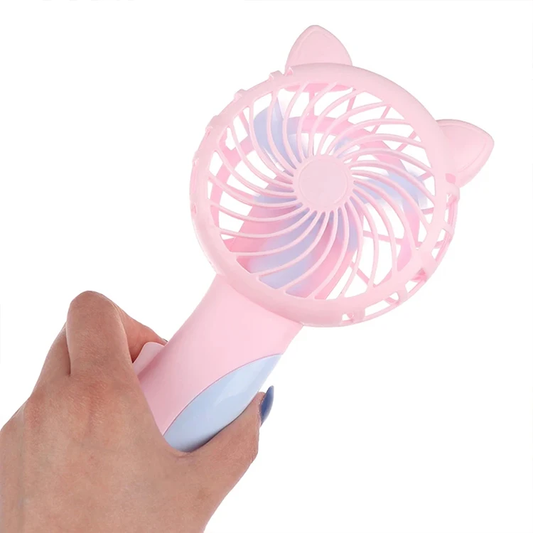 Лидер продаж мини портативный пластиковый веер ручной домашний милые Мультяшные игрушки подарок Ручной