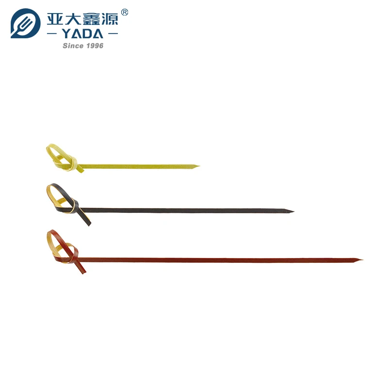 YADA Party Serving Disposable Food Grade Bamboo Cocktail Swizzle Sticks Skewers for Bar Restaurant Food