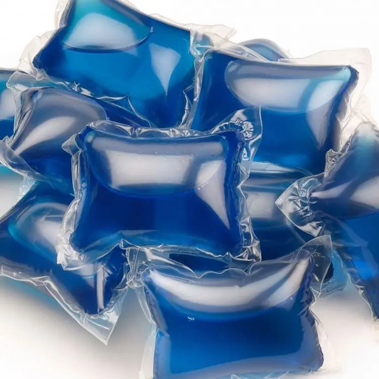Wholesale OEM 15g (3in1) Multi-function liquid laundry detergent pods laundry washing capsules with Fabric softener