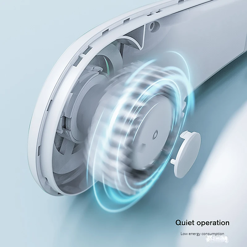 Portable 1200mAh Rechargeable Mini Neck Fan High Quality Foldable Bladeless Neck Cooling Fan