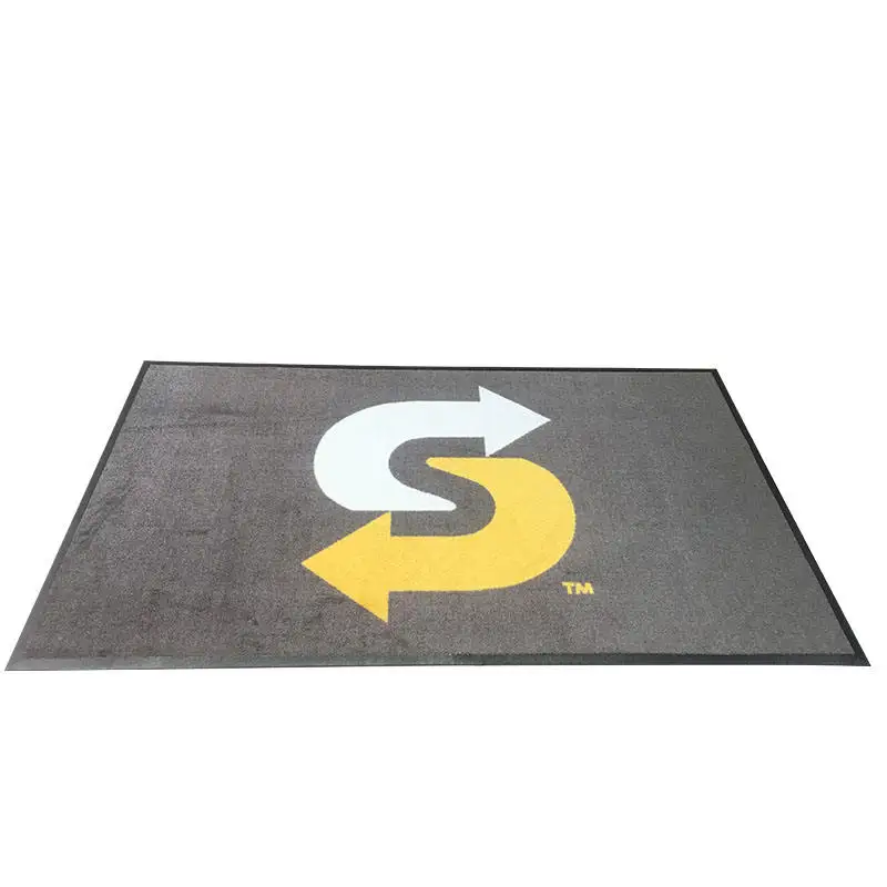 GRACELINE High quality low price 3d plain logo door custom print mat