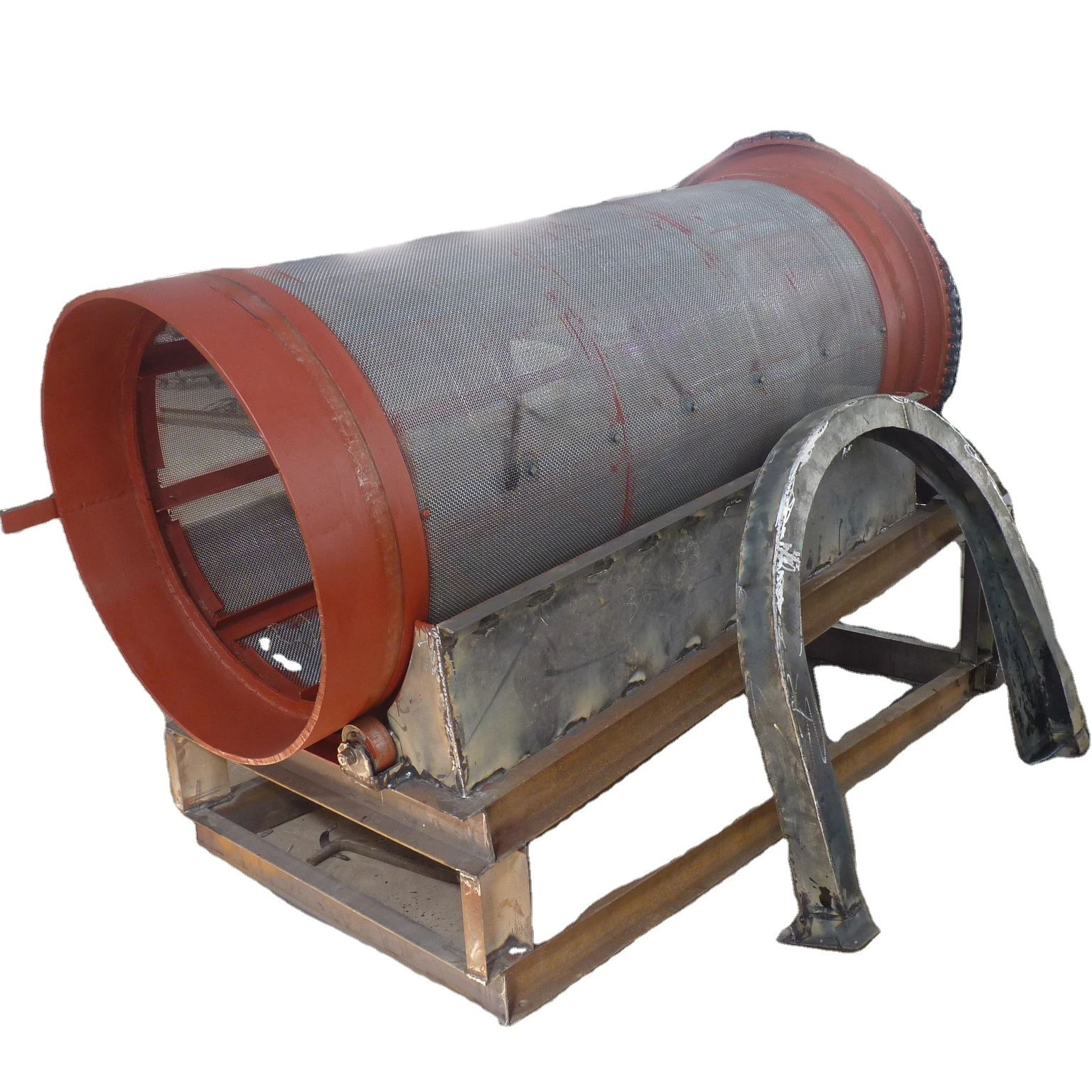 Factory Coal Ash Screening sieving Machine Industrial Rotating drum sieve / Trommel screen / Rotary  trommel screen sand