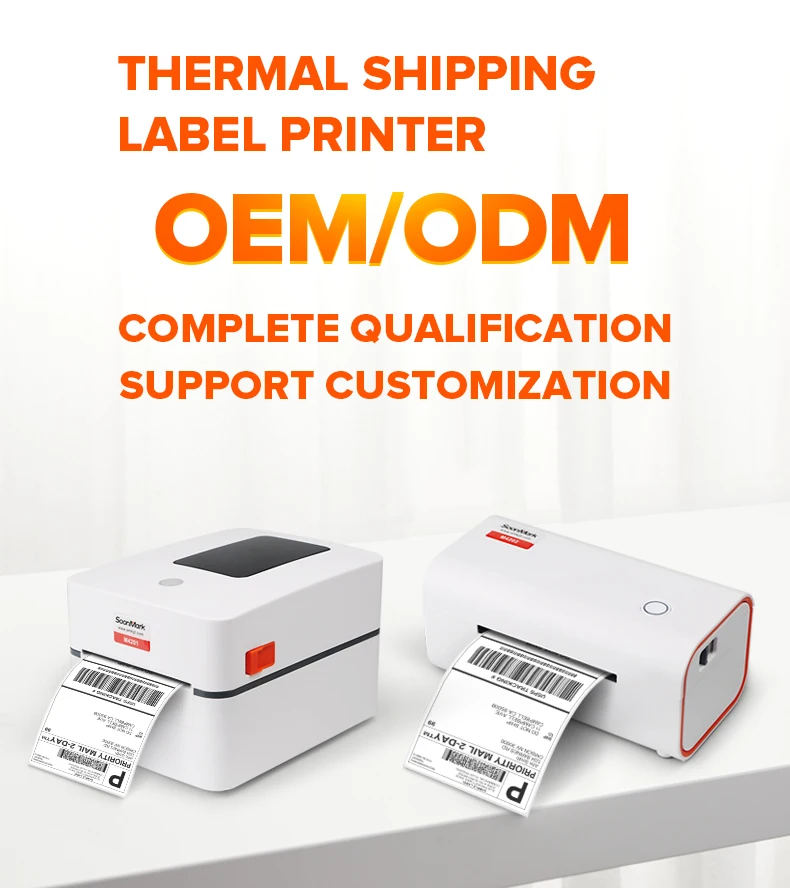 Portable & Cheap Soonmark M4202 USB+BT Direct Thermal Printer A6 size printer 4 Inch Label Shipping Printer