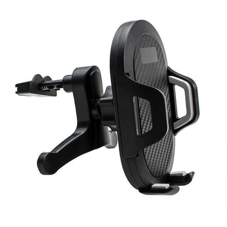 Upgraded Clip Strong Suction Carbon Fiber Texture Cell Phone Holder Mount for Car Dashboard Windshield Air Vent Holder
