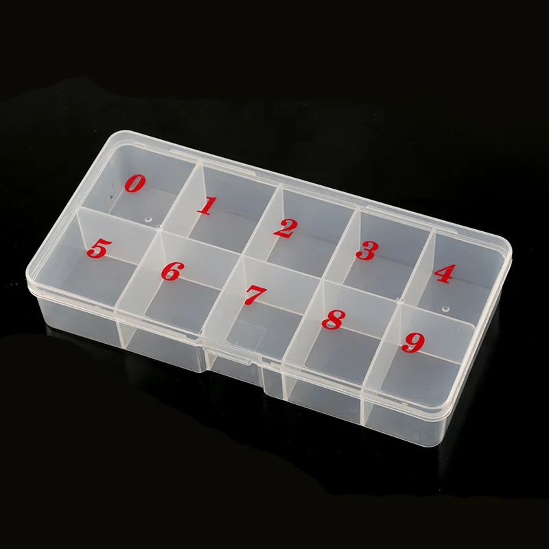 Empty Storage Box for 500pcs 10 Sizes Nail Tips - Nail Art Organize Container - Manicure Box