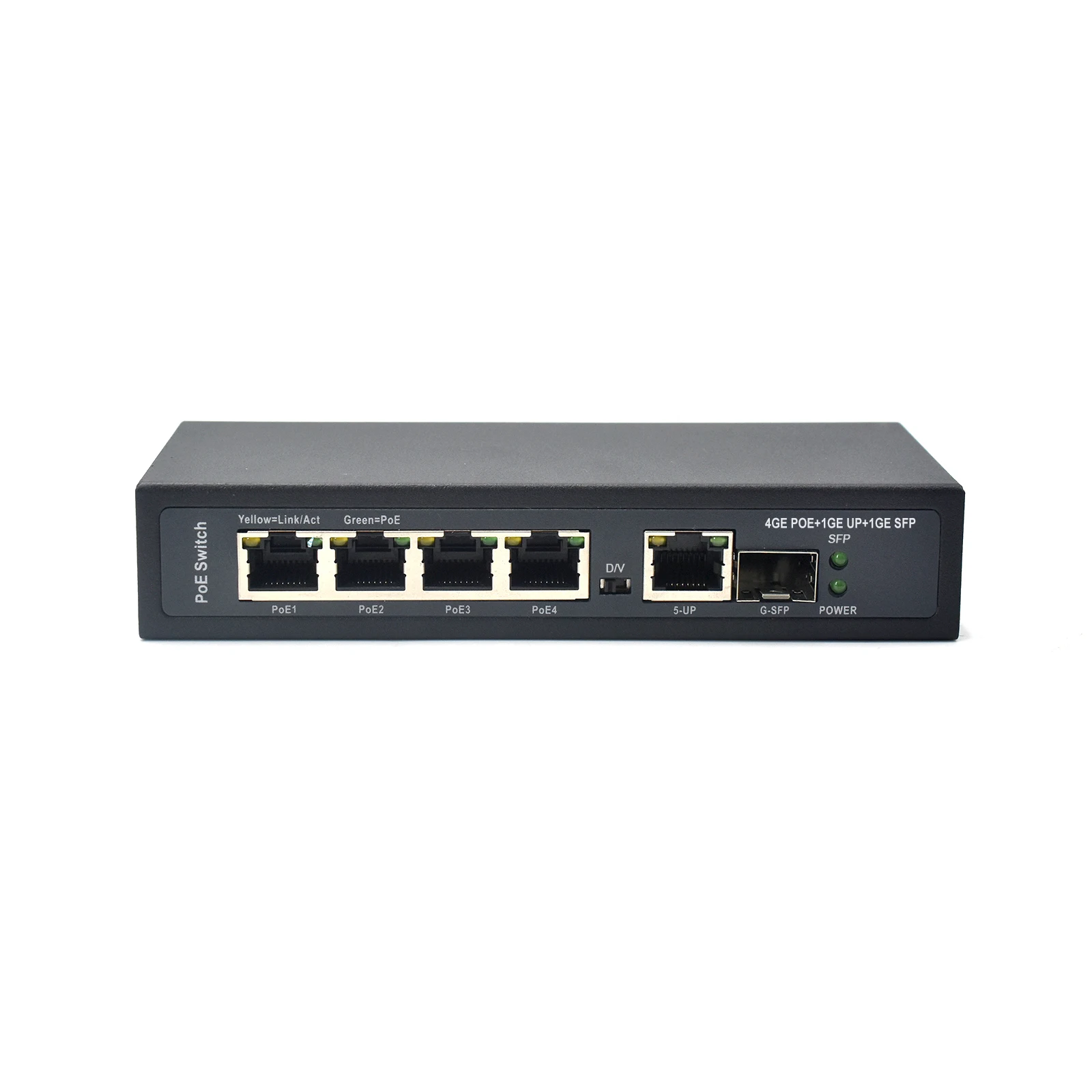 Wanglink full gigabit 4 port + 1 uplink + 1SFP slot poe ethernet switch manufacturers for cctv switch poe network manufacturers
