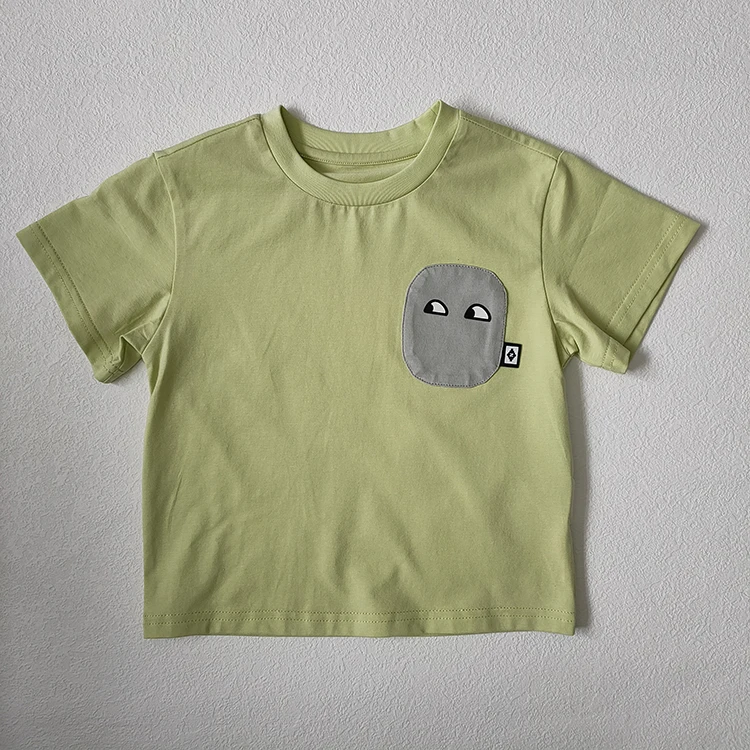 Customize Hot Selling Basic Kids Clothes New Design Toddler Baby Boys Girls Soft High Quality T-shirt