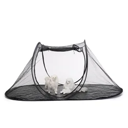 Cross Border Hot Selling Foldable Storage Dog Cage Outdoor Cage Dog Occasion Iron Metal Wire Dog Cage