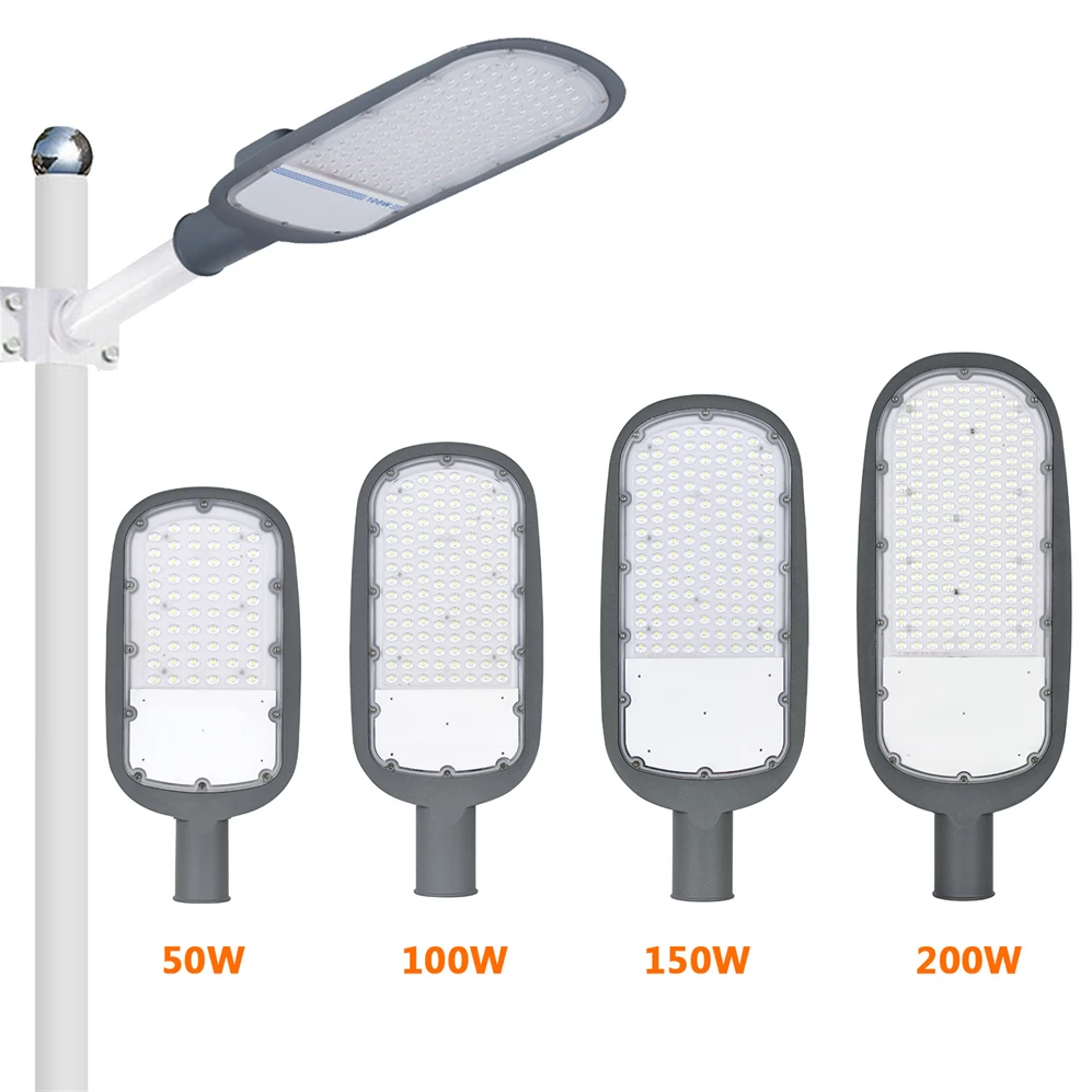 led street light 30w 50w 100w 150w 200w durable waterproof and lightning protection integrated molding street light