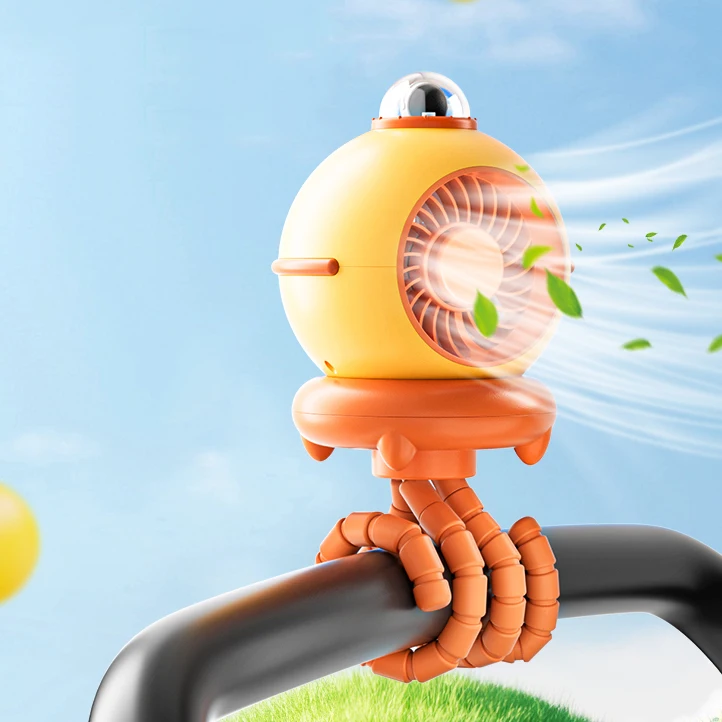 Hot Sale 4 Speed Wind 360 Degree Automatic Shaking Head Built-in Mosquito Repellent Tablet Repellent Stroller Fan
