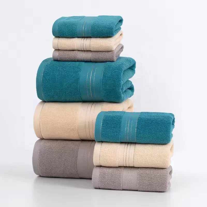 70x140cm Hotel Luxury Jacquard White Bath Towel Set 100% Cotton Large Beach TOWEL Brand Absorbent Quick-drying Bathroom Towel